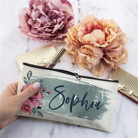 personalised cosmetic bag.